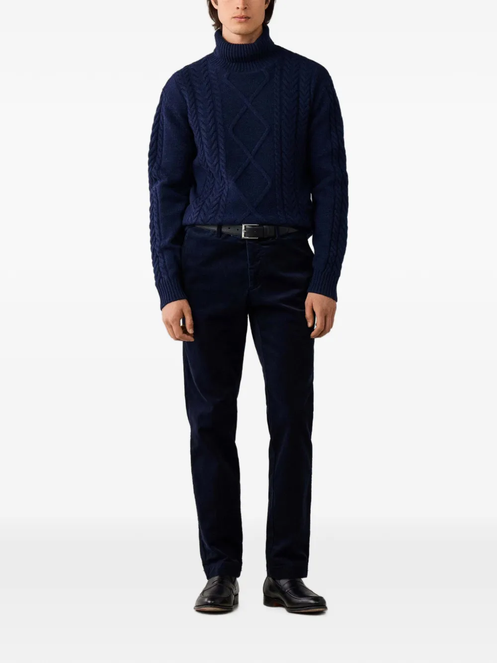 Hackett London Kensington ribfluwelen broek Blauw