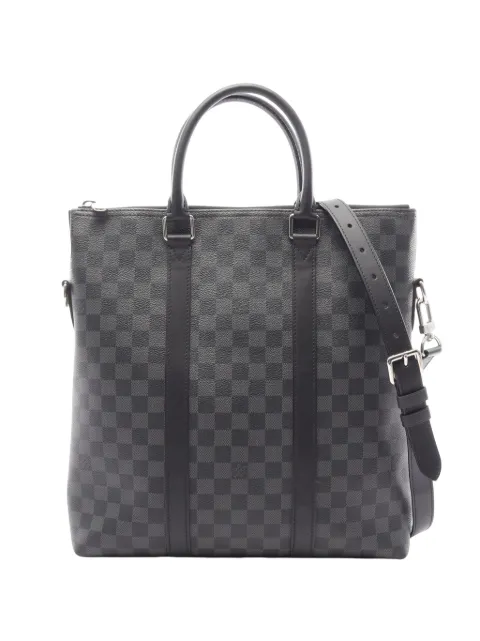 Louis Vuitton Pre-Owned bolso satchel Anton Tote con motivo Damier Graphite 2010-2026