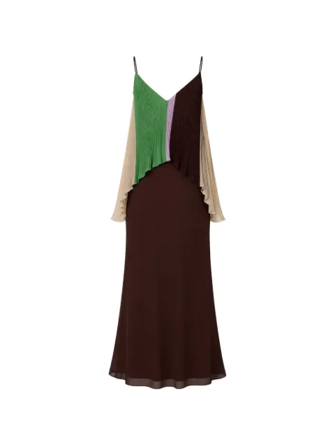 Baobab pleated Danielle layered maxi dress