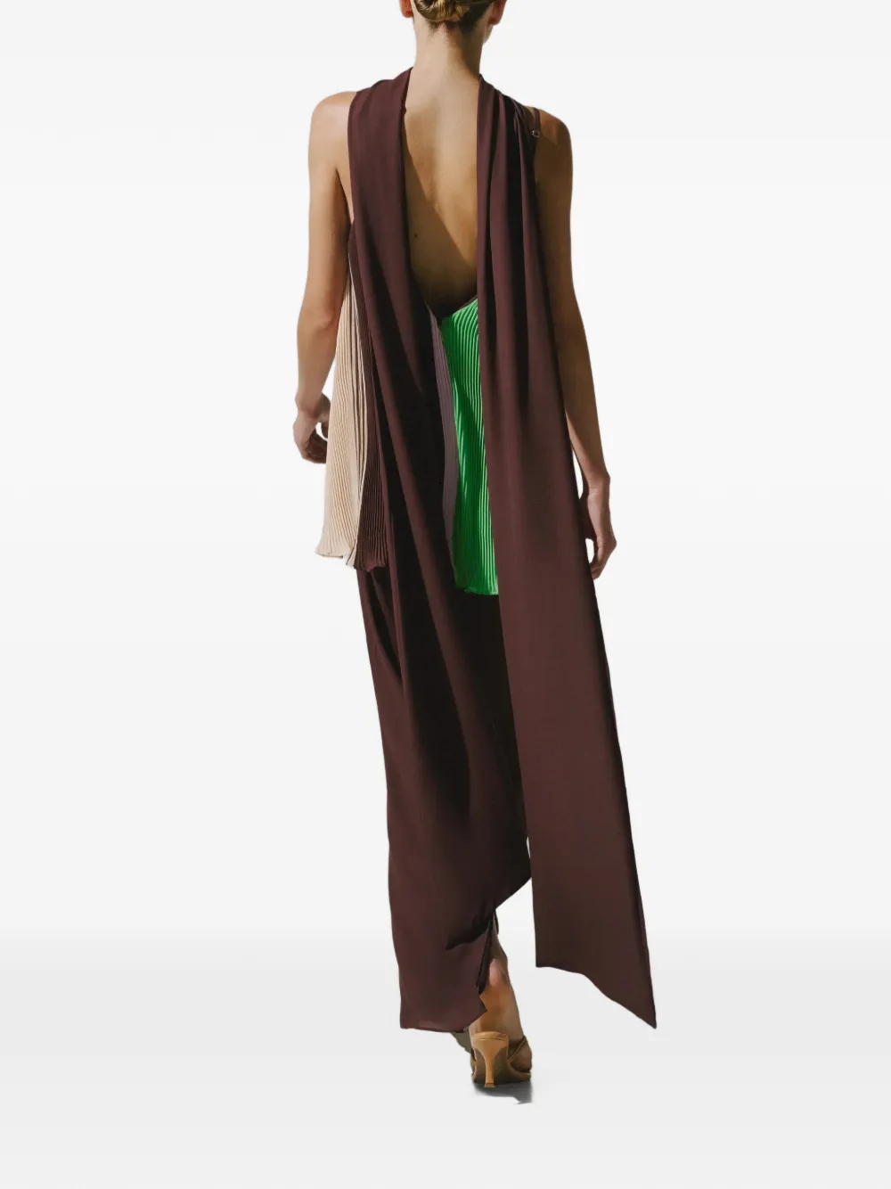 pleated Danielle layered maxi dress, image 4 of 6