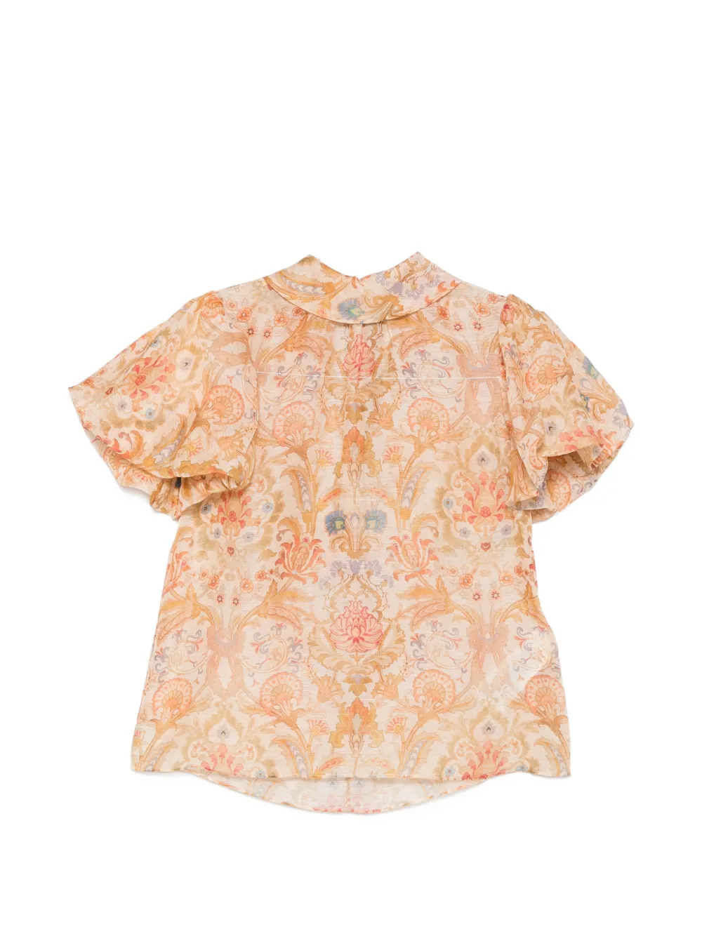 ZIMMERMANN Valiant floral-print blouse - Toni neutri