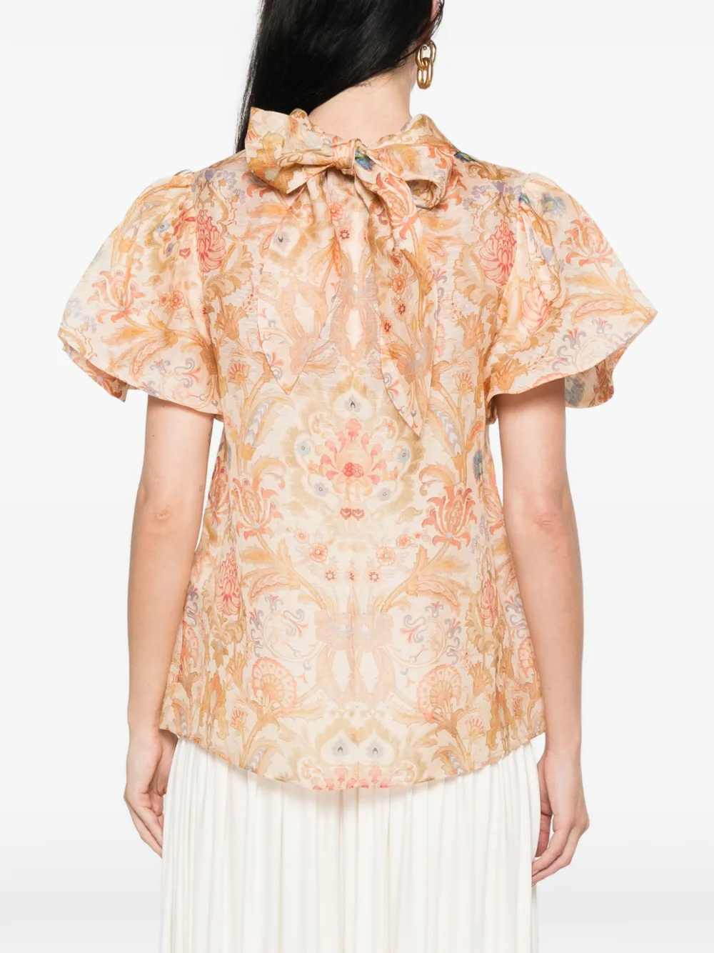 ZIMMERMANN Valiant blouse met bloemenprint Beige
