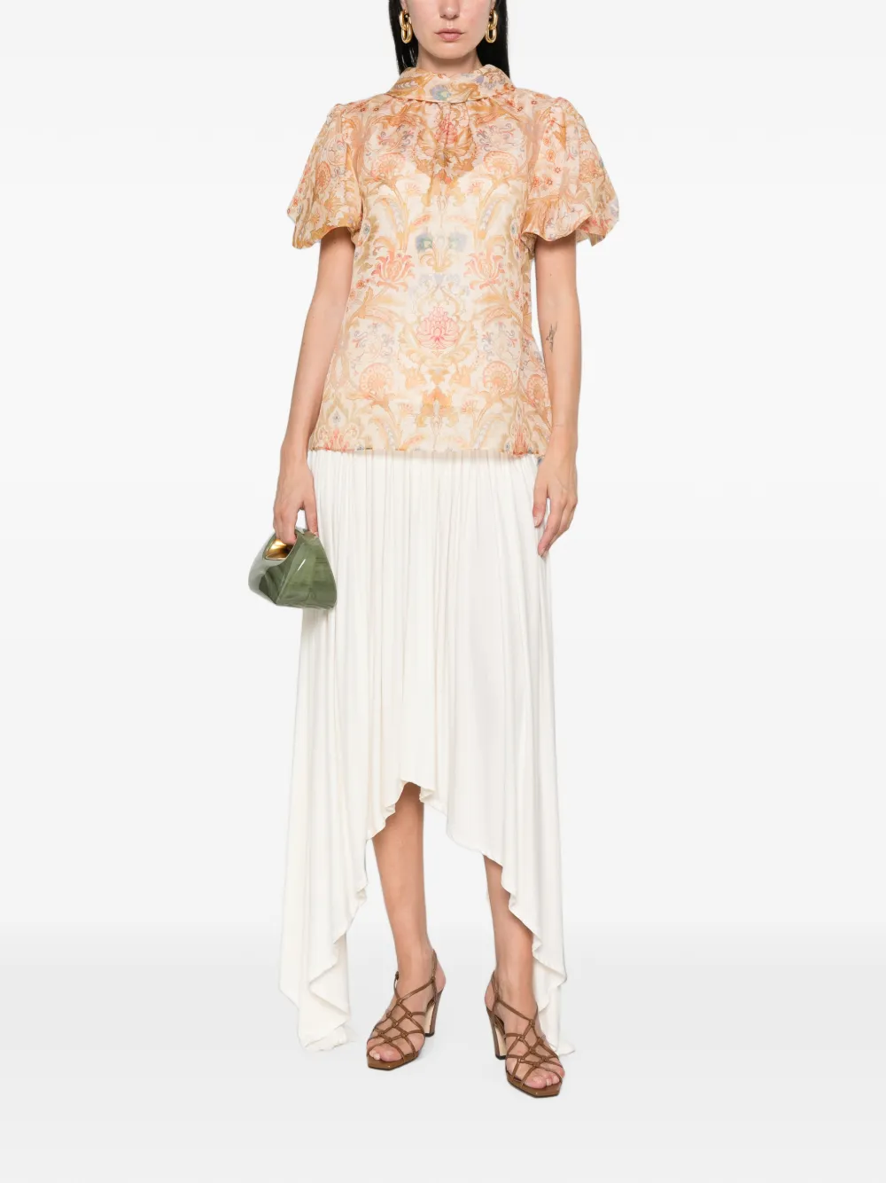 ZIMMERMANN Valiant blouse met bloemenprint Beige