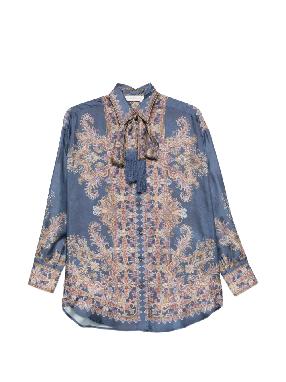 ZIMMERMANN Blouse met paisley-print Blauw