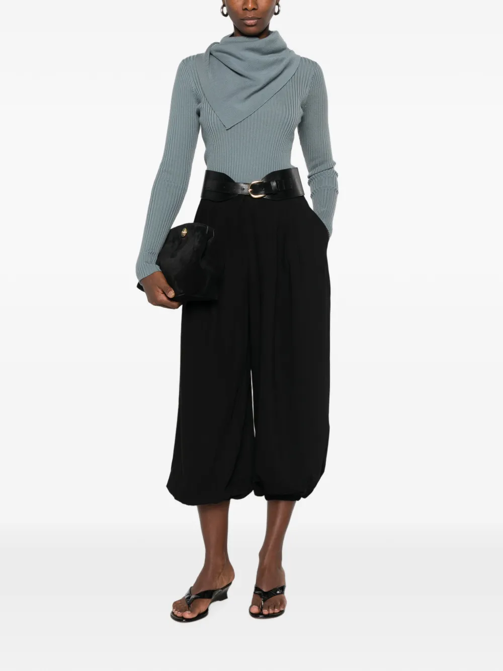 ZIMMERMANN Valiant ribgebreide trui Blauw