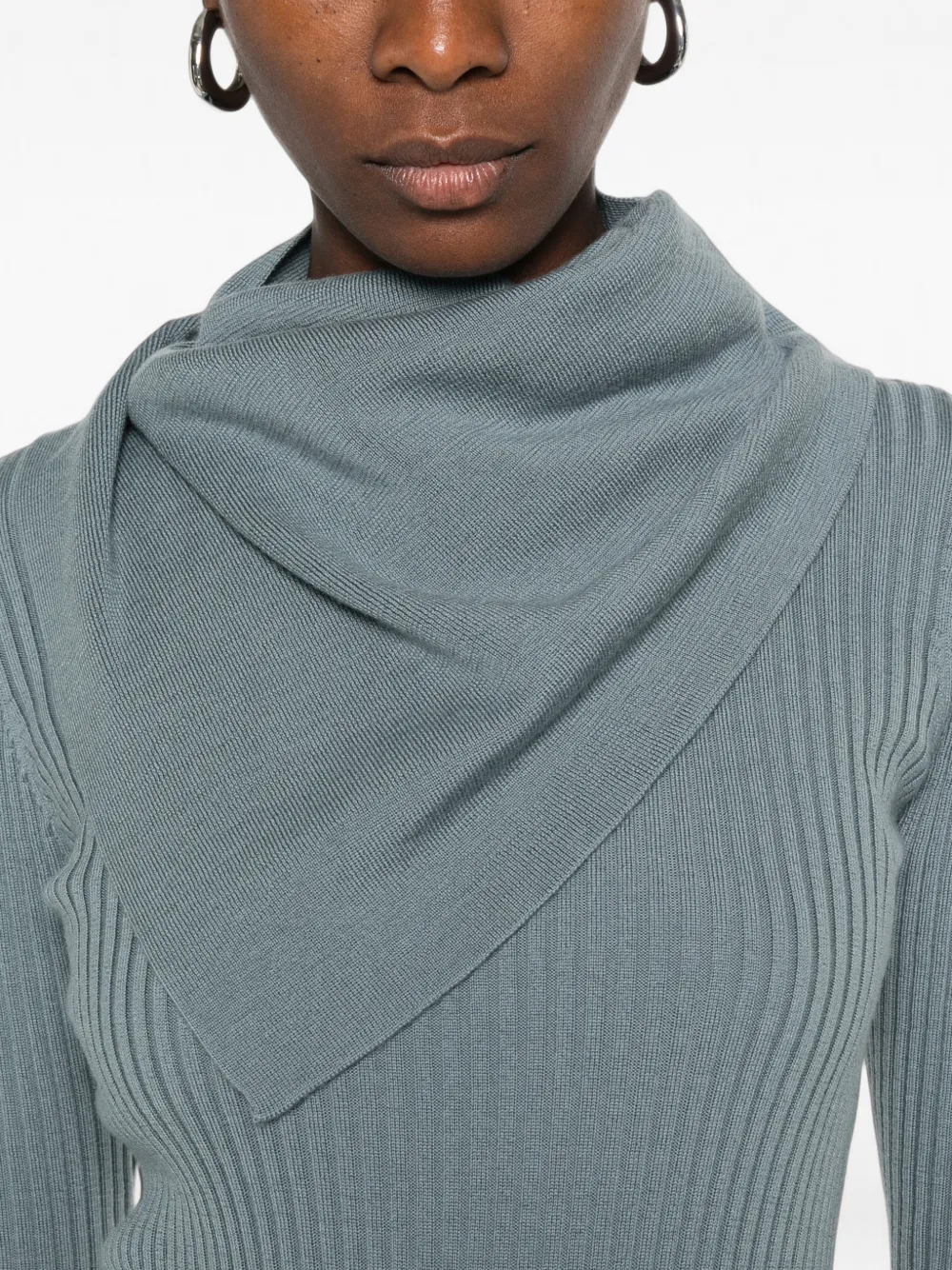 ZIMMERMANN Valiant ribgebreide trui Blauw