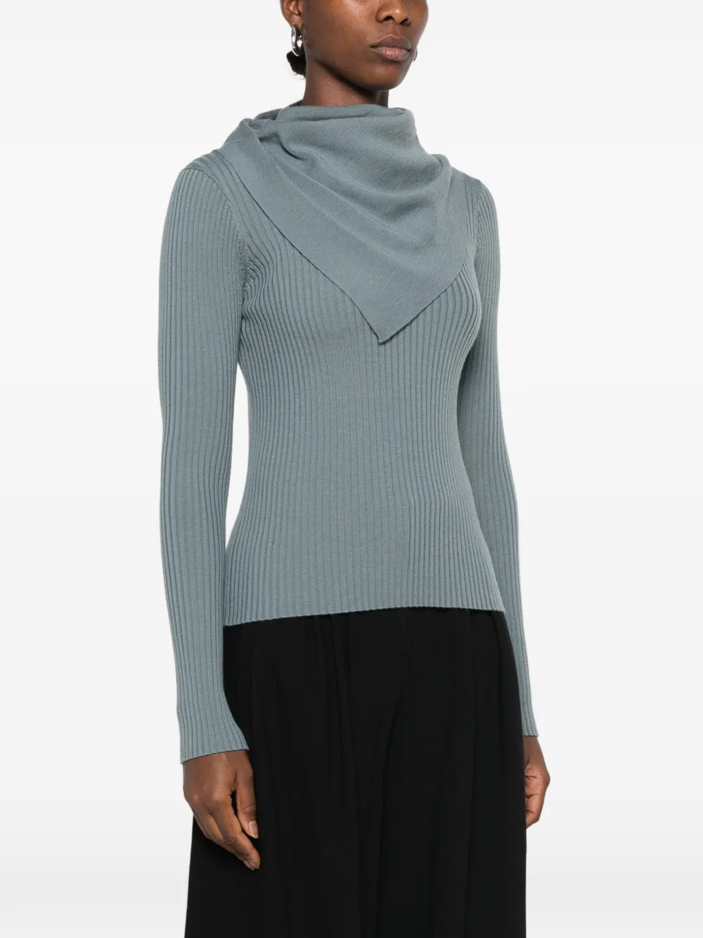 ZIMMERMANN Valiant ribgebreide trui Blauw