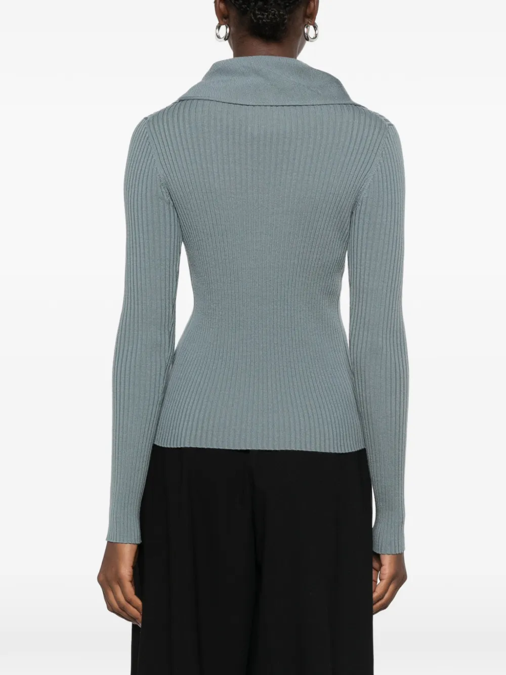 ZIMMERMANN Valiant ribgebreide trui Blauw