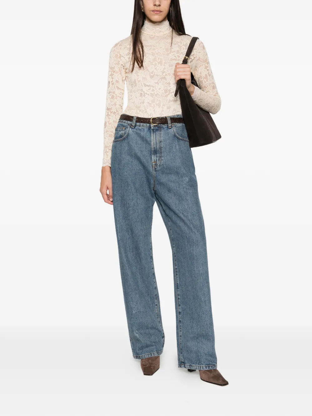 ZIMMERMANN Body van koordkant Beige