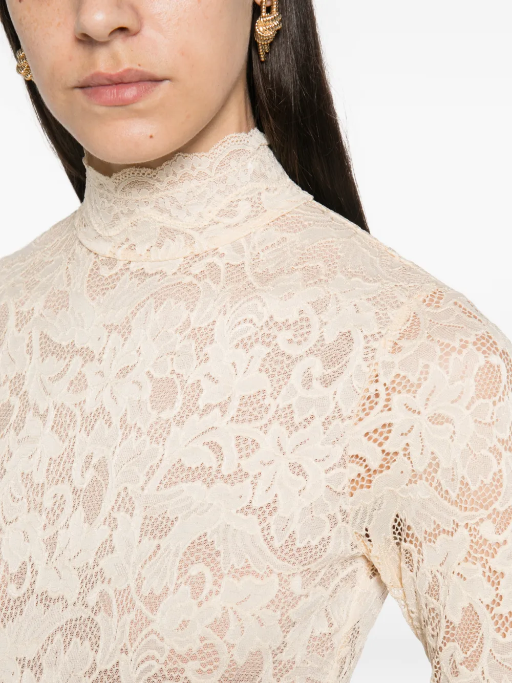 ZIMMERMANN Body van koordkant Beige