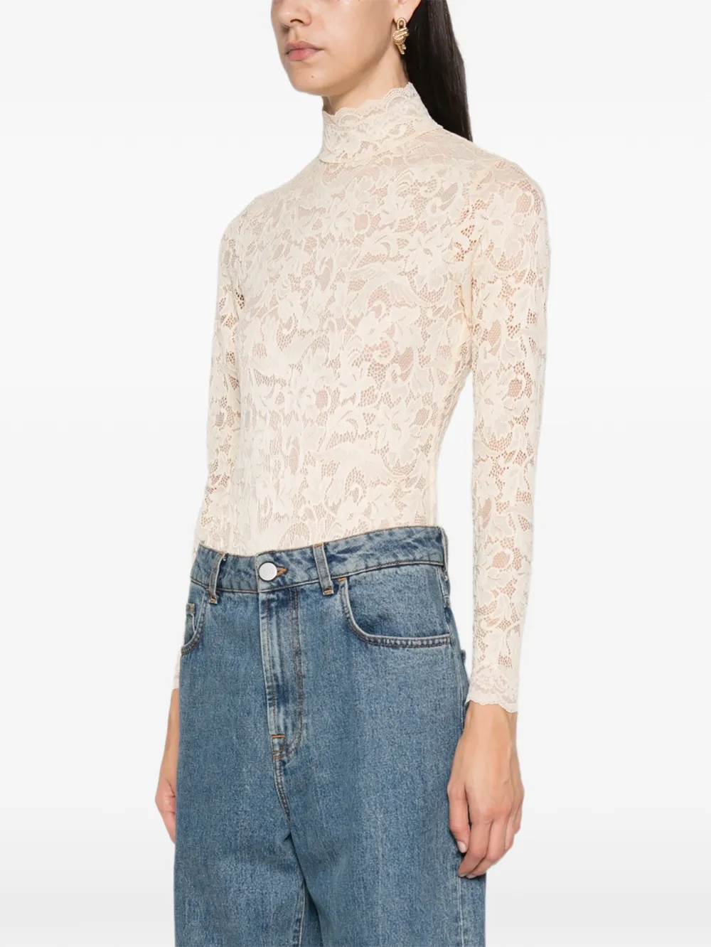 ZIMMERMANN Body van koordkant Beige