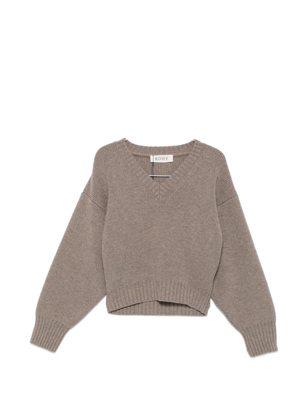 Róhe sculptural V-neck sweater - Toni neutri