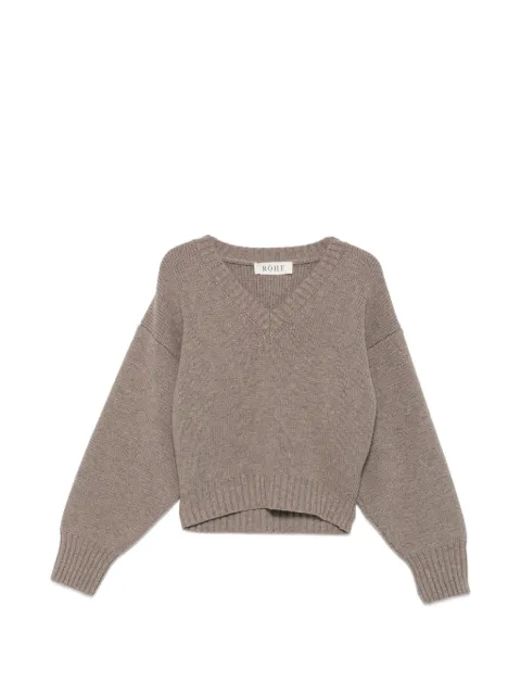 Róhe sculptural V-neck sweater