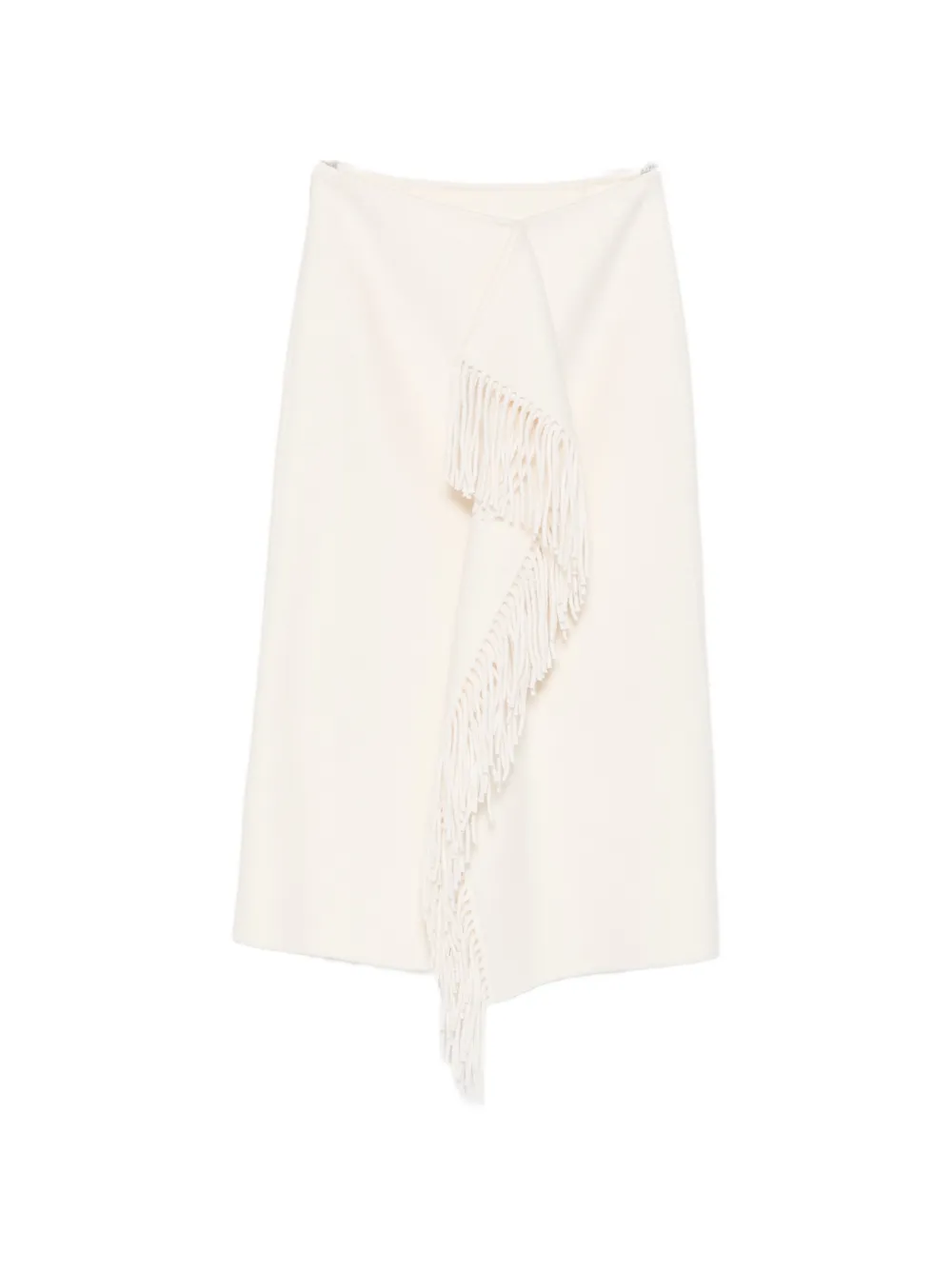 Róhe double-faced fringe midi skirt - Toni neutri