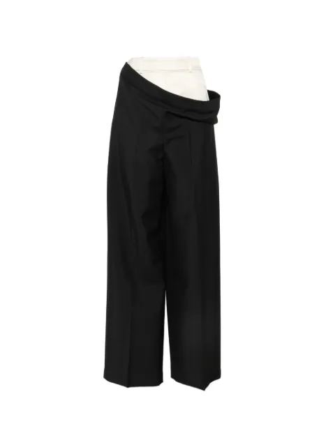 Róhe double-waistband wide-leg trousers
