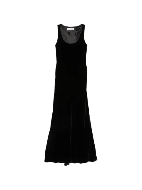 Róhe vestido de terciopelo con cuello redondo