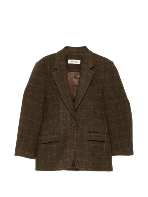 Róhe oversized check blazer