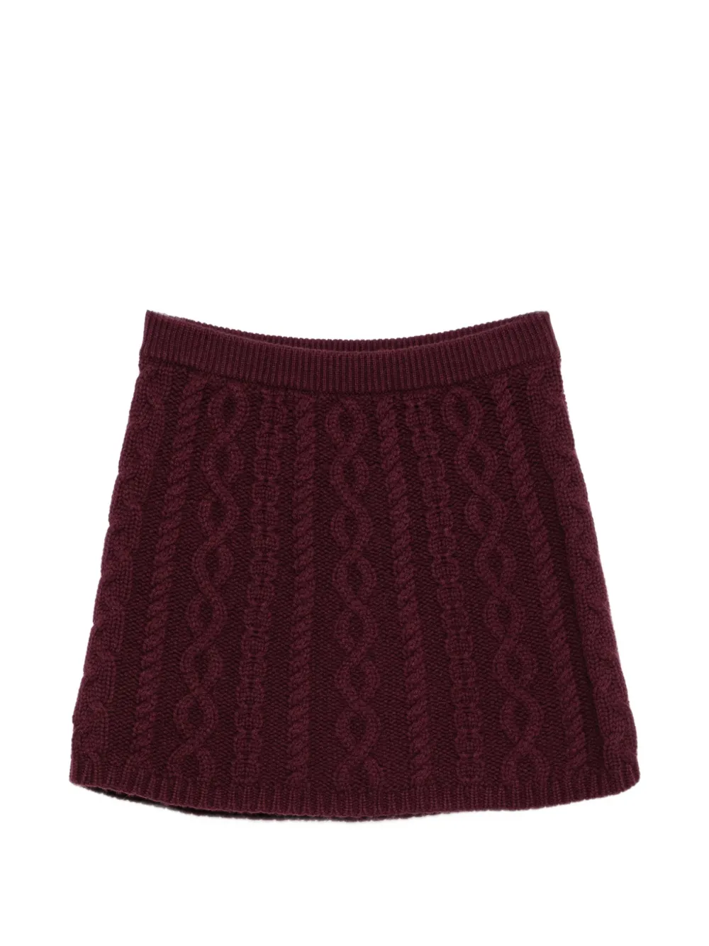 Guest In Residence mini Cable knit skirt