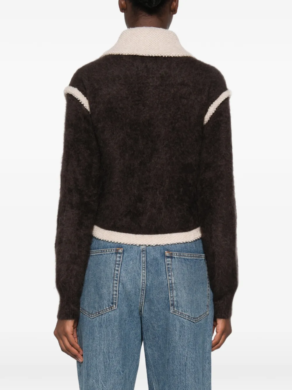 Guest In Residence Grizzly Frankie zip-up cardigan Bruin