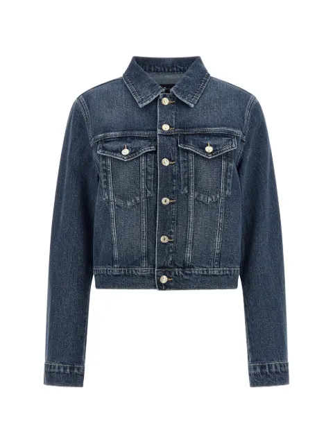 7 For All Mankind chaqueta vaquera Darted Shrunken