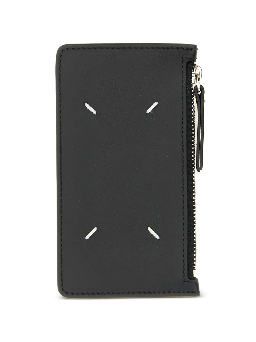 Maison Margiela Four Stitches leather card holder - Nero