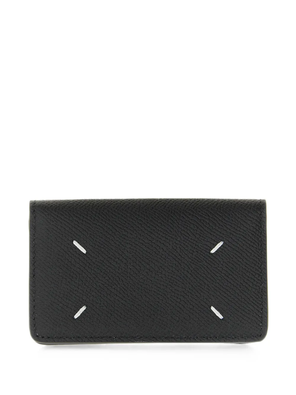 Maison Margiela Four Stitches leather card holder - Nero