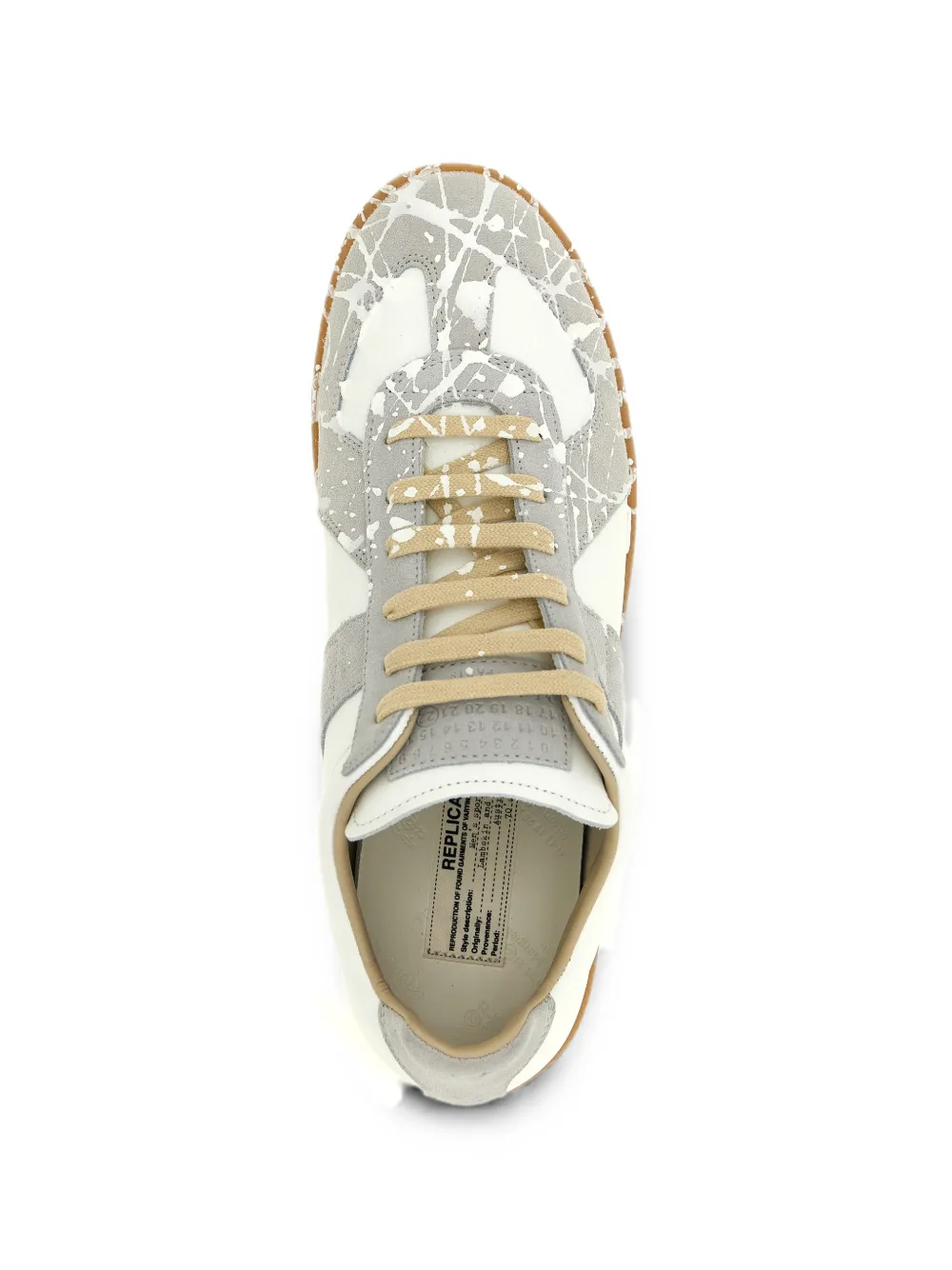 Maison Margiela Replica paint-splatter sneakers Wit