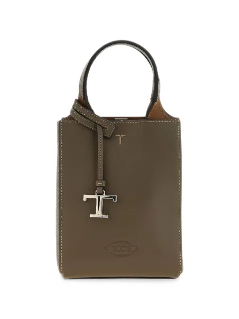 Tod's T Timeless hammered leather tote bag