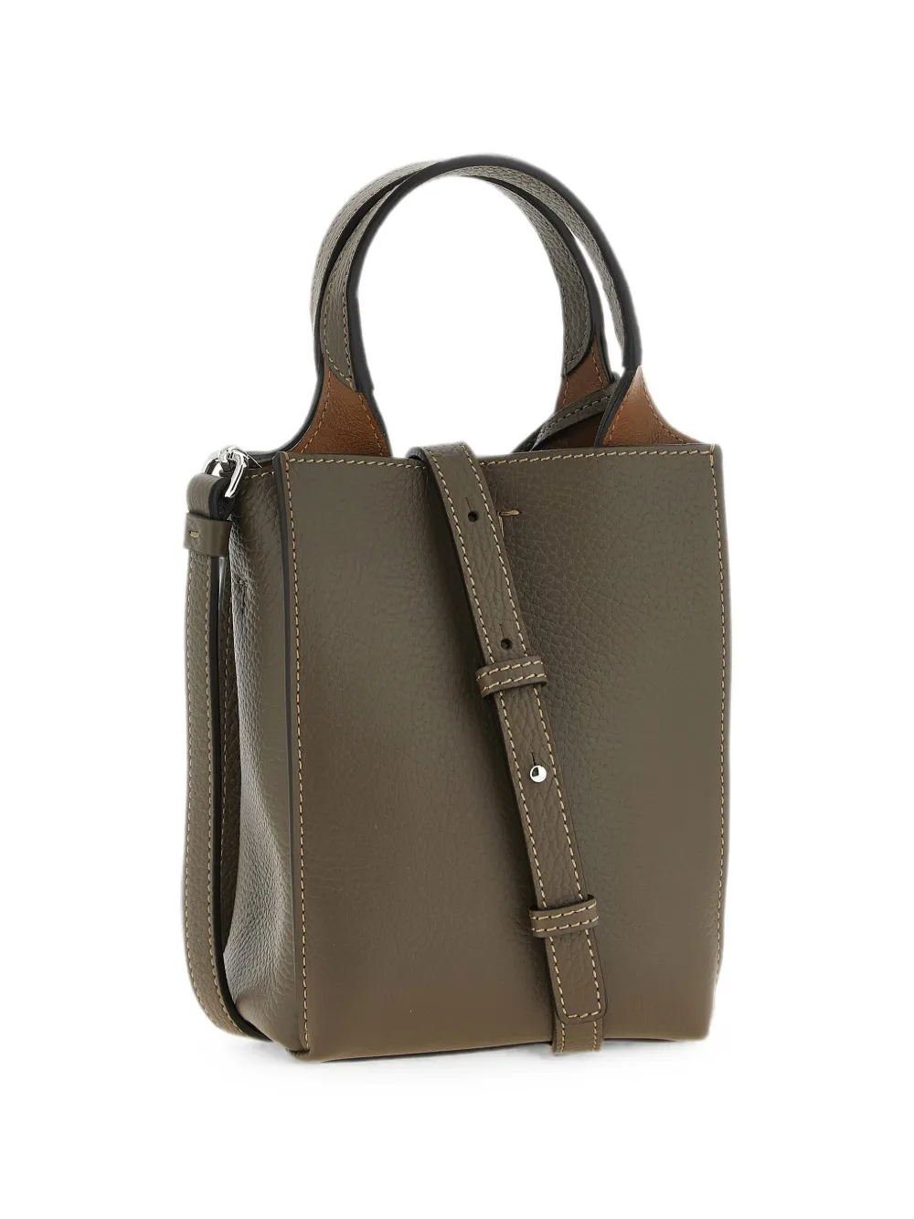 Tod's T Timeless gehamerde leren shopper Bruin