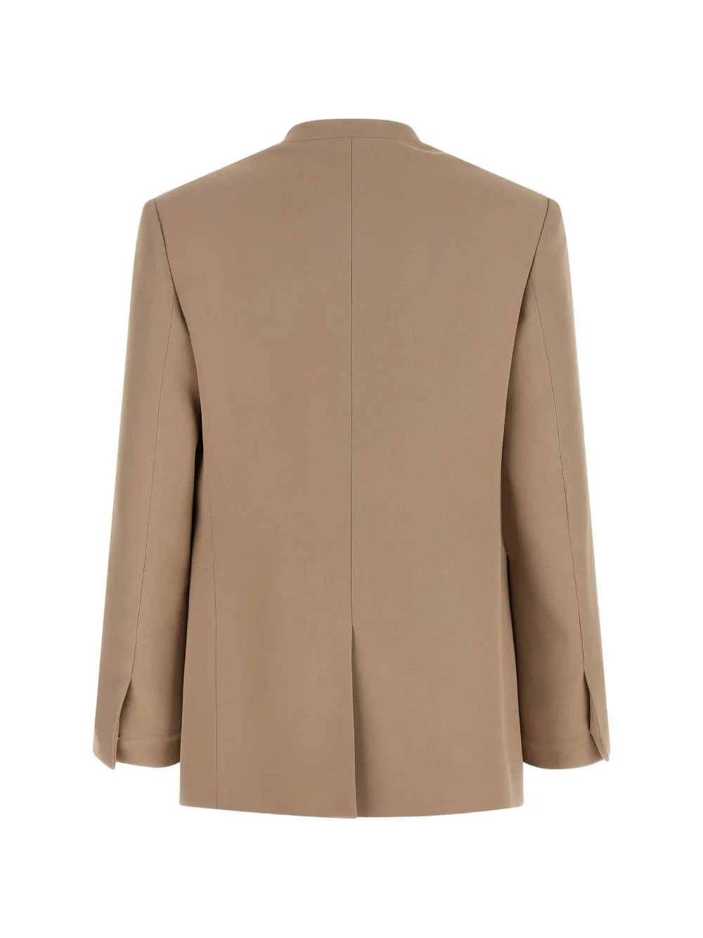 Fabiana Filippi Blazer met revers en V-hals Beige