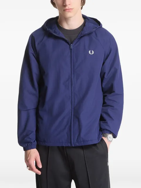 Fred Perry hooded logo-embroidered jacket