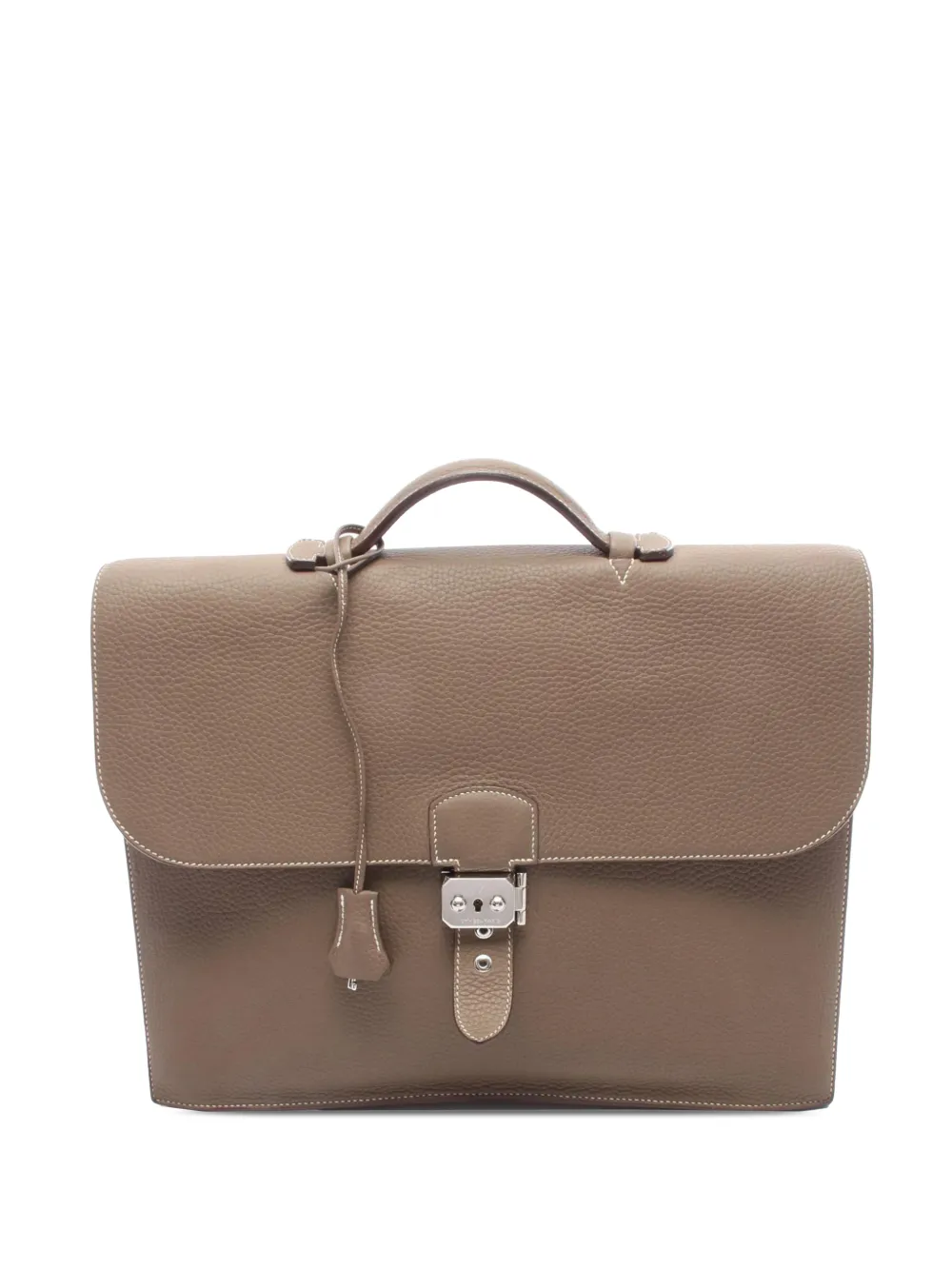 Hermès Pre-Owned 2010 Clemence Sac a Depeches Aktentasche 38cm - Grau