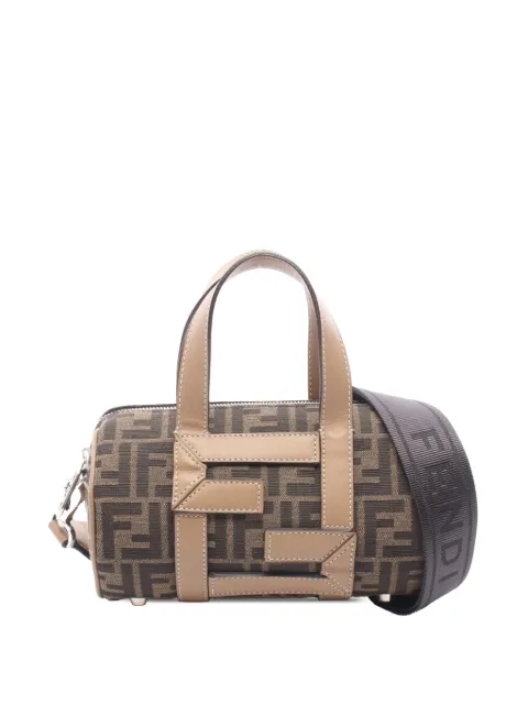 Fendi Pre-Owned 2010-2026 Mini Zucca Canvas O'Lock Bowling Bag satchel