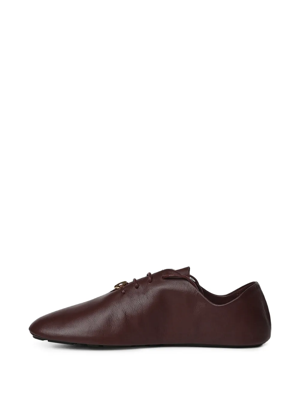 LOEWE pebble soft lace-up in nappa calfskin Rood