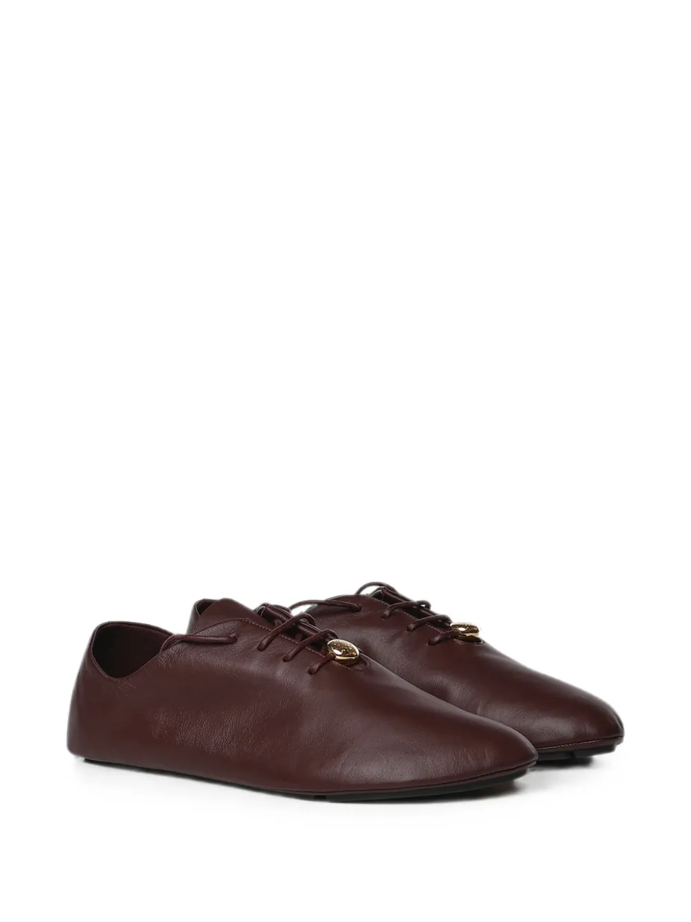 LOEWE pebble soft lace-up in nappa calfskin Rood