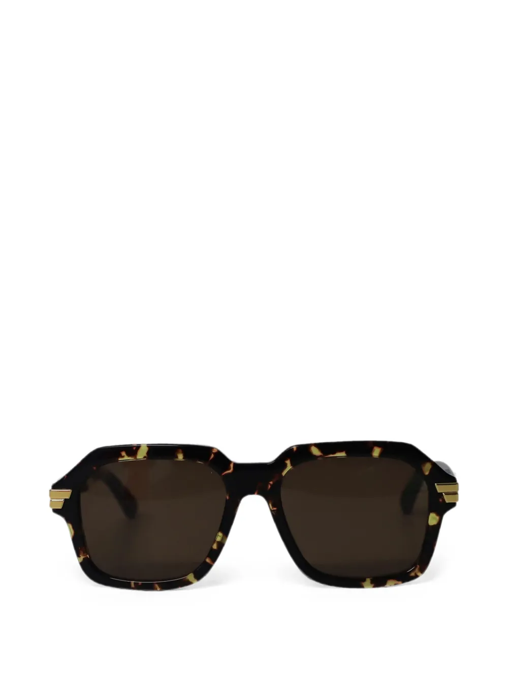 Bottega Veneta Pre-Owned square sunglasses - Braun