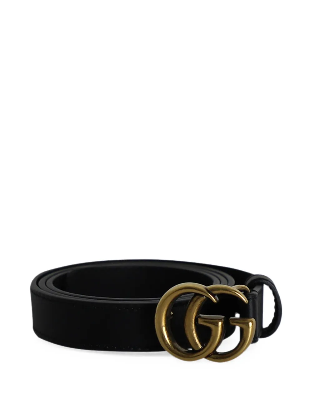Gucci Pre-Owned GG Marmont buckle belt - Nero