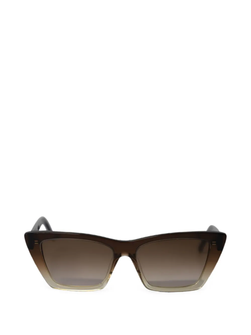Saint Laurent Pre-Owned Cat-eye sunglasses - Marrone
