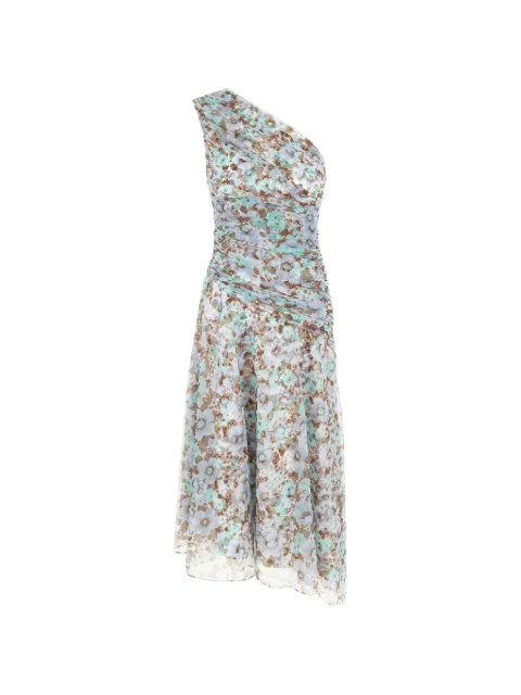 Tory Burch vestido floral con hombro descubierto