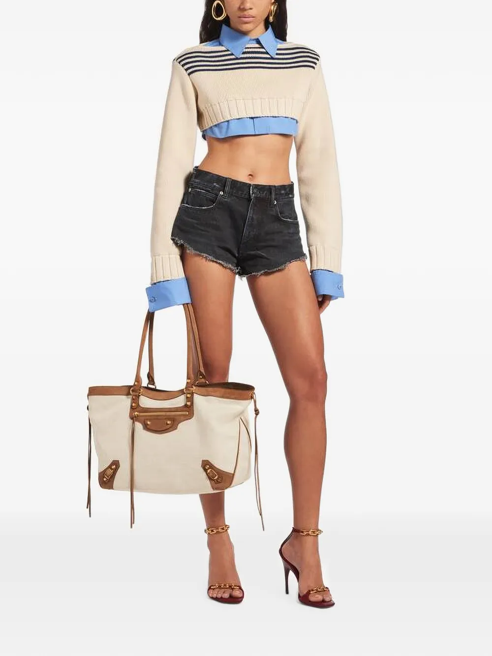 Balenciaga Medium Le City strandshopper Beige