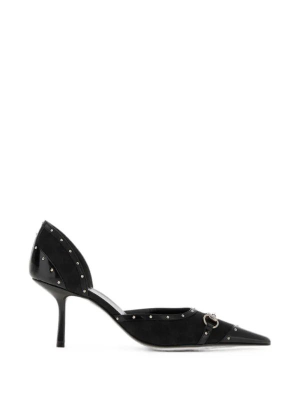 Gucci Savoy Studded Pumps in Black