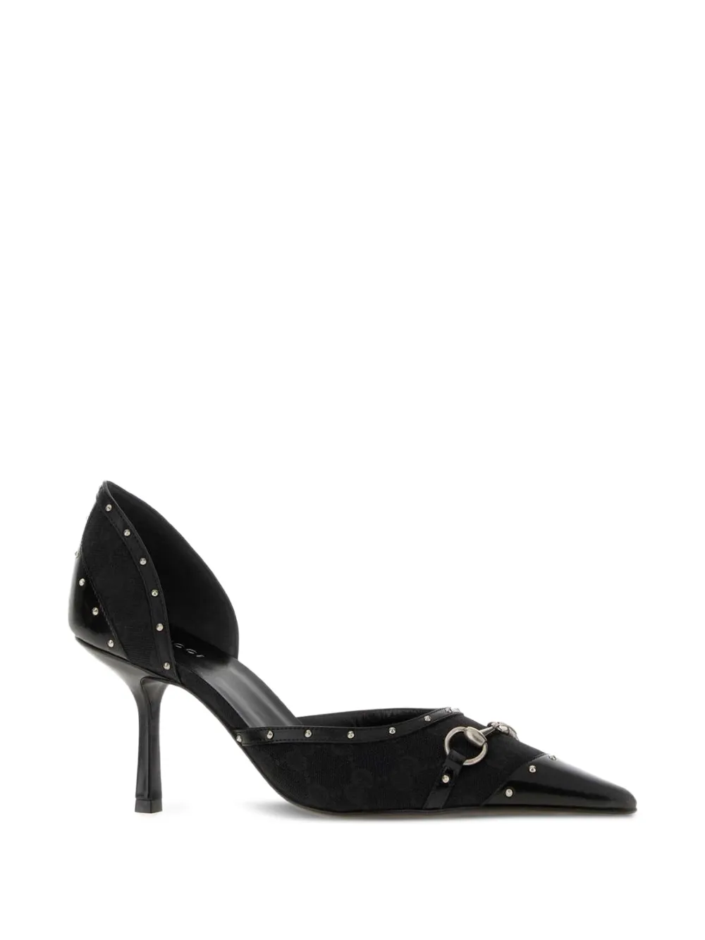 Gucci Savoy Horsebit pumps met studs Zwart