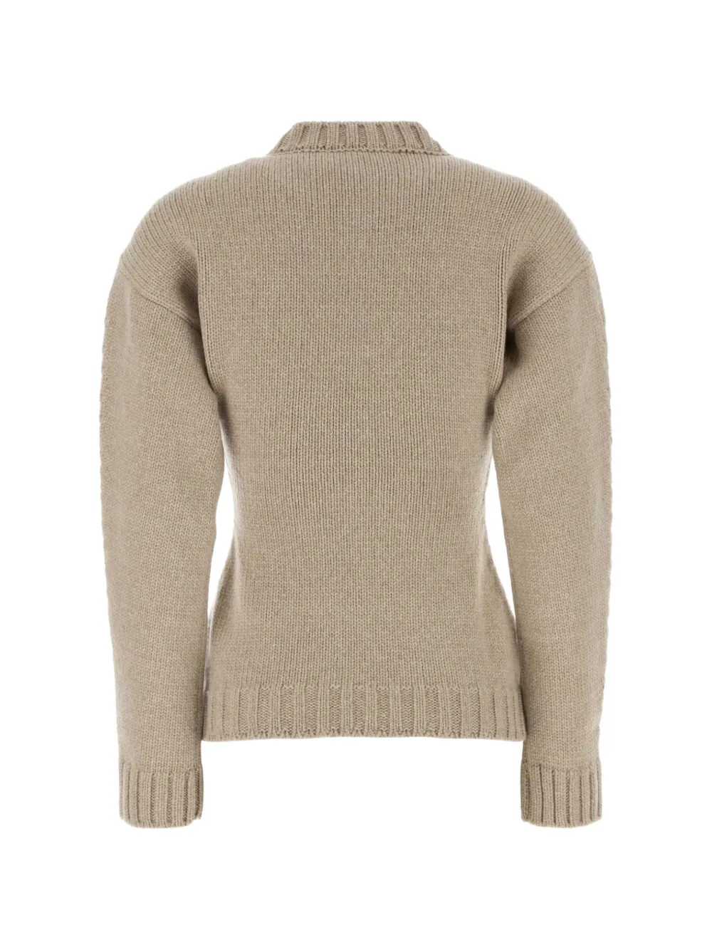 Jil Sander Ribgebreide trui Beige