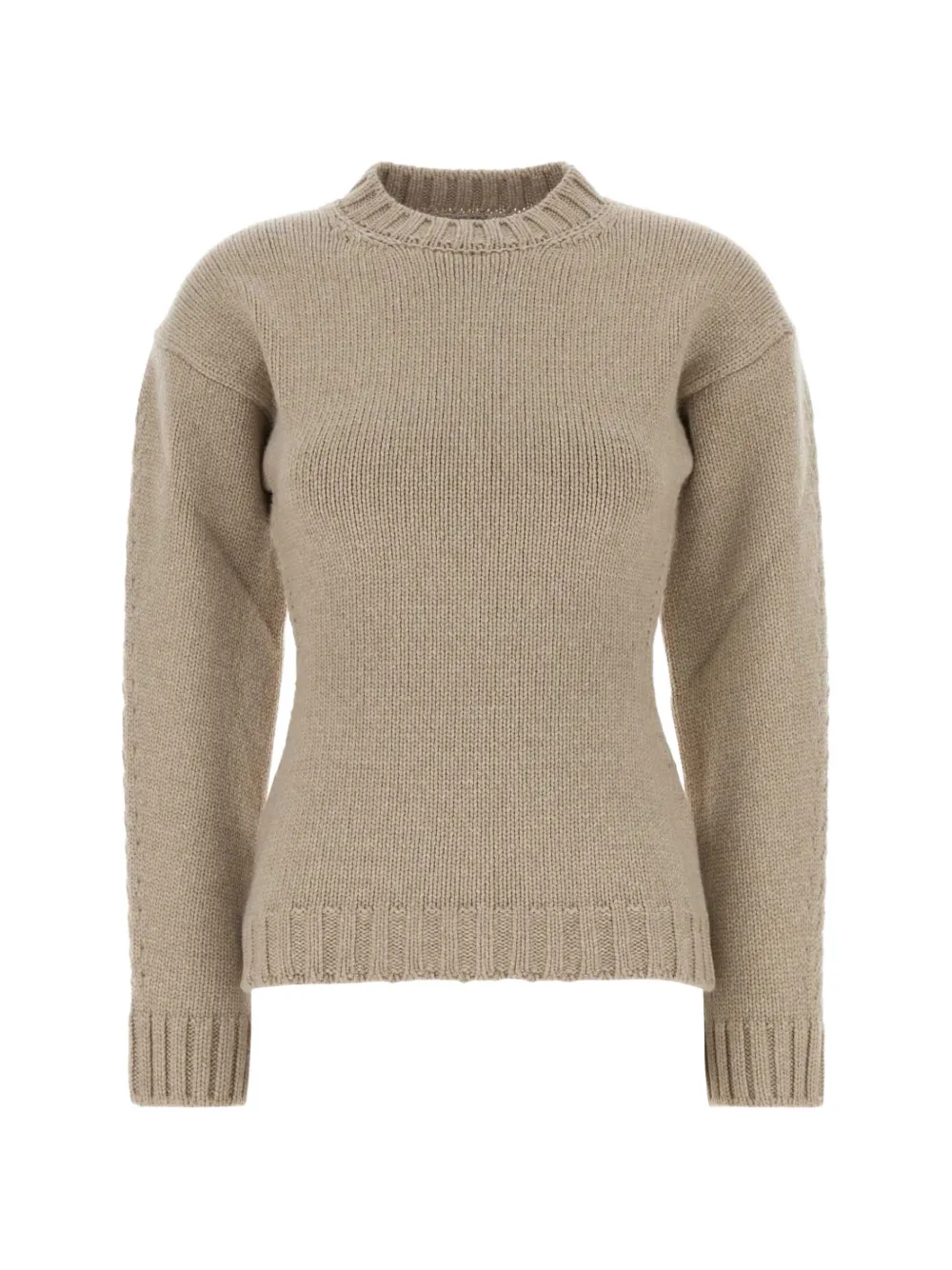 Jil Sander ribbed-knit crew-neck sweater - Nude