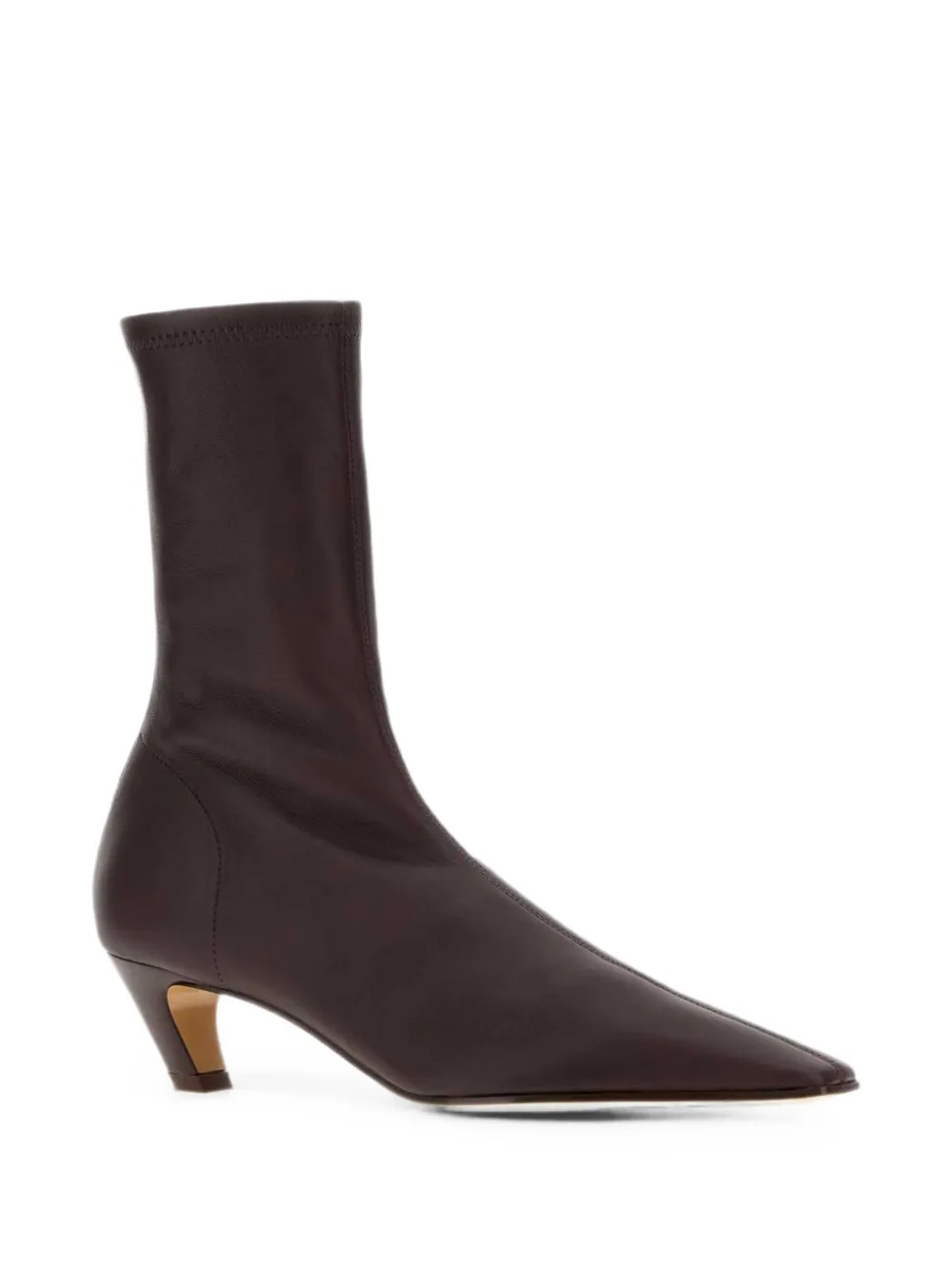 KHAITE Arizona leather ankle boots Rood