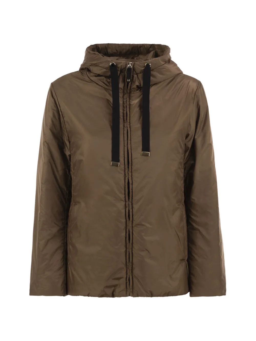Max Mara padded drawstring-hood jacket - Braun
