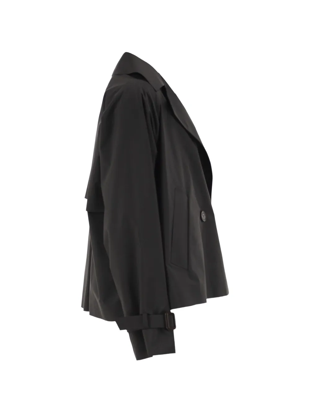 Weekend Max Mara Cropped jack met dubbele rij knopen Zwart