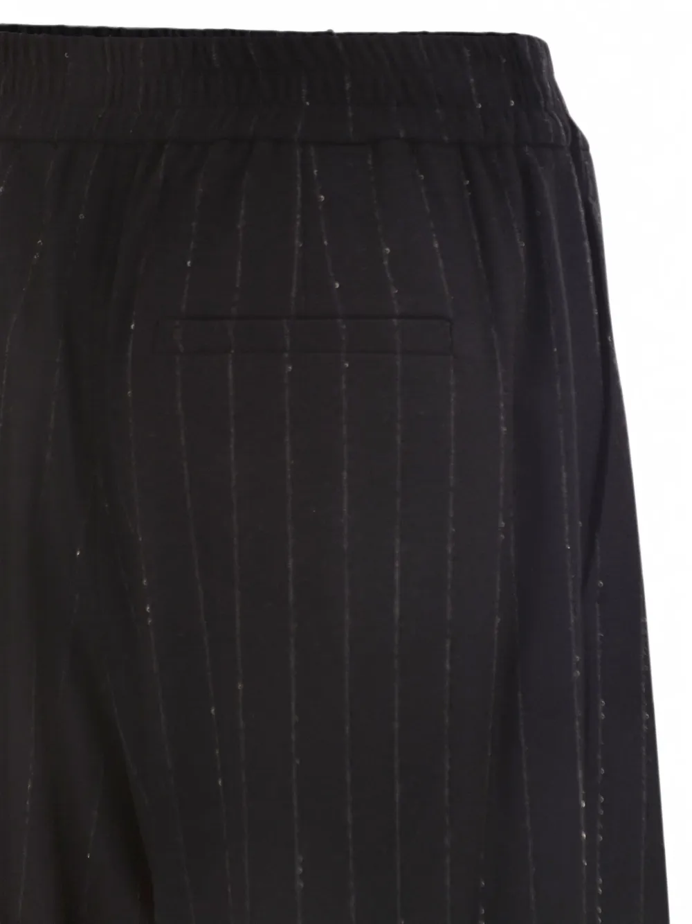 Brunello Cucinelli Broek met krijtstreep en pailletten Blauw