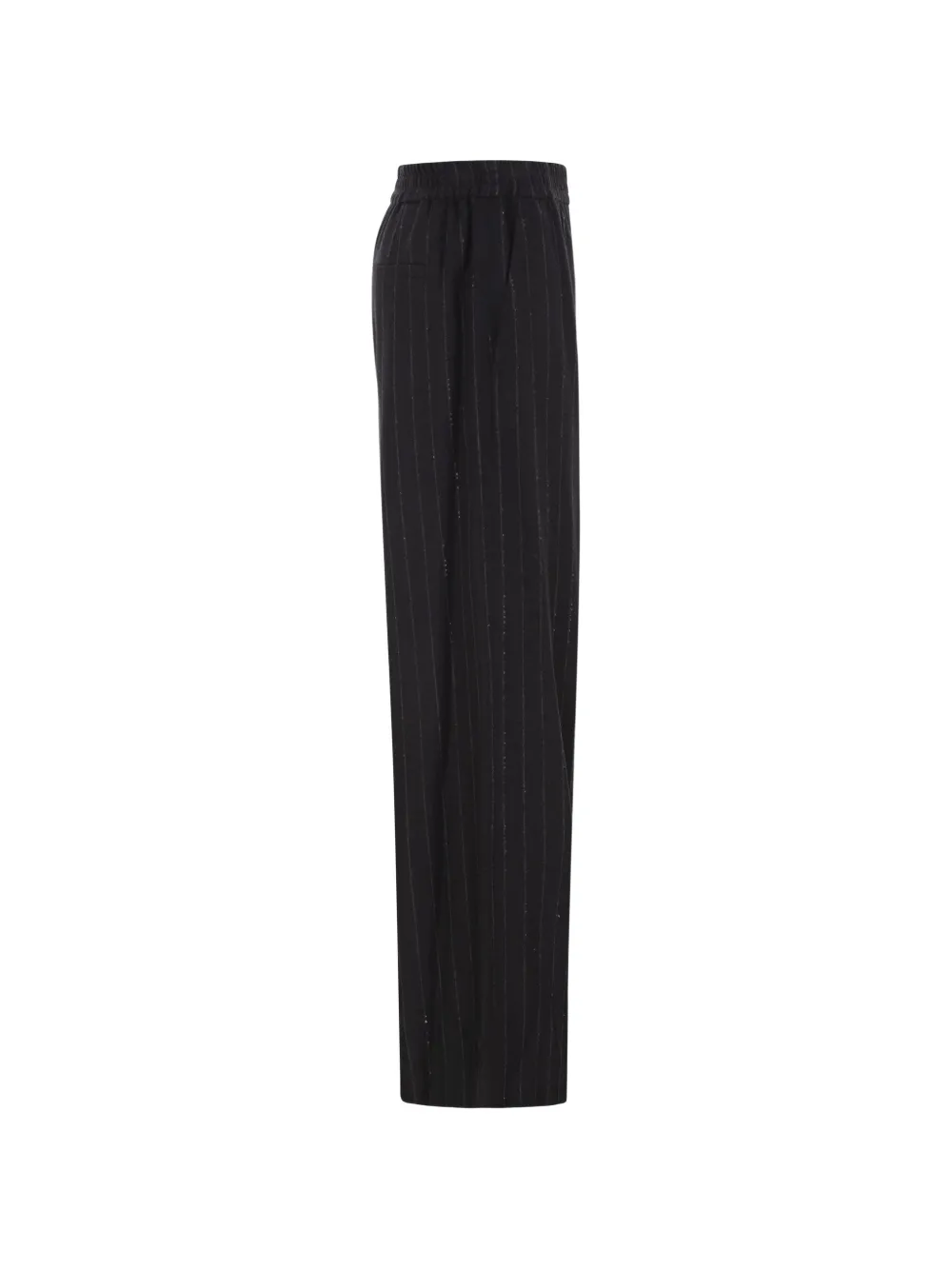 Brunello Cucinelli Broek met krijtstreep en pailletten Blauw