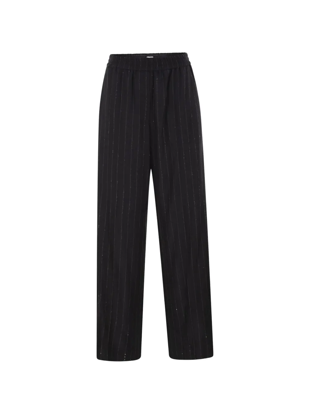 Brunello Cucinelli pinstripe sequin-embellished trousers - Blu